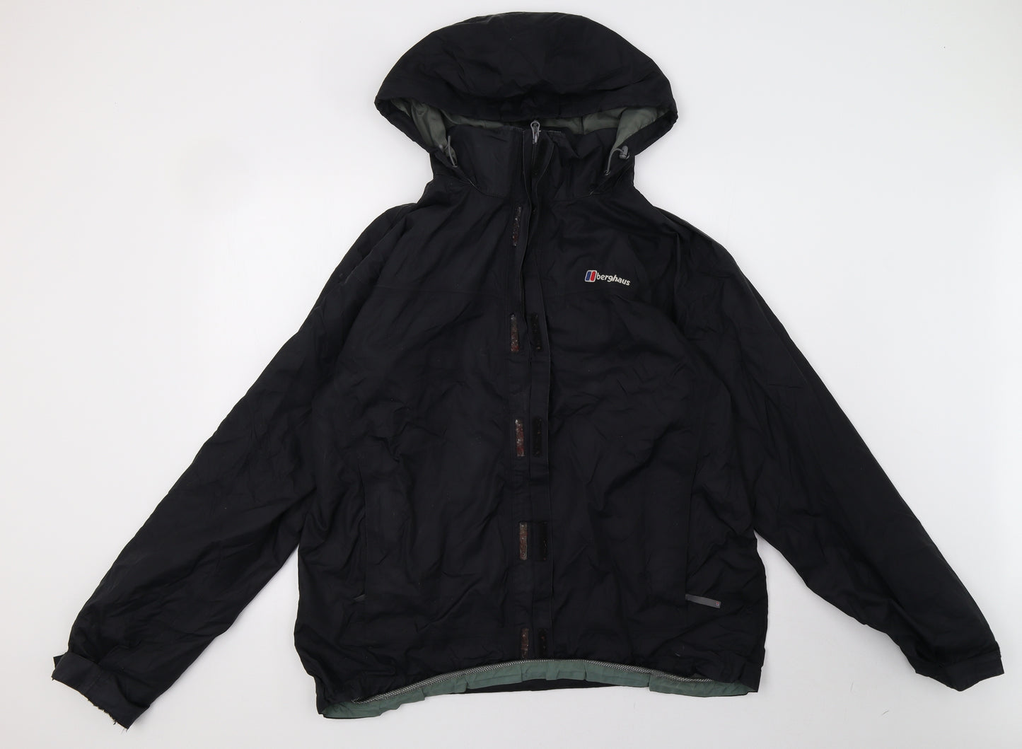 Berghaus Mens Black   Windbreaker Coat Size XL