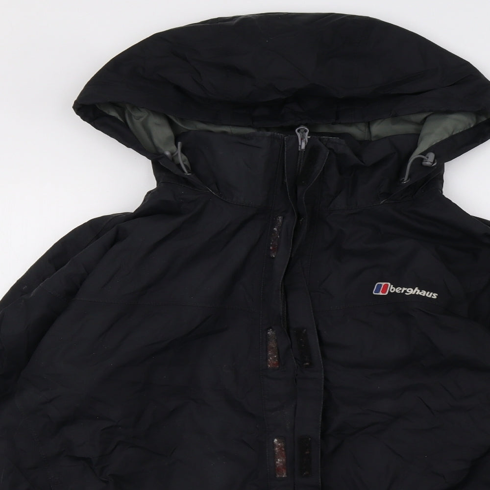 Berghaus Mens Black   Windbreaker Coat Size XL