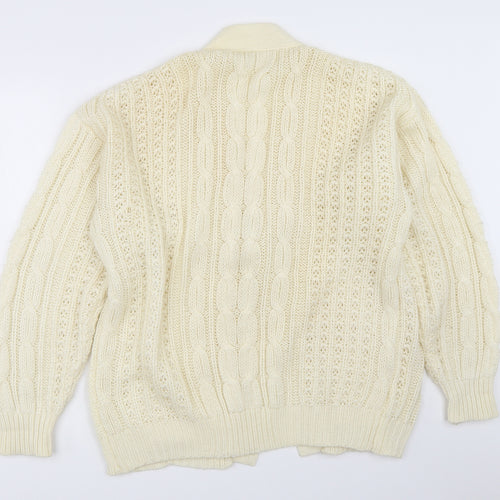 Sanco Womens Ivory   Cardigan Jumper Size L