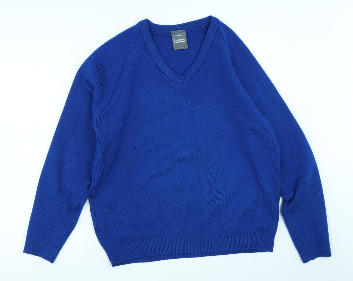 Rowlinson Mens Blue   Pullover Jumper Size S