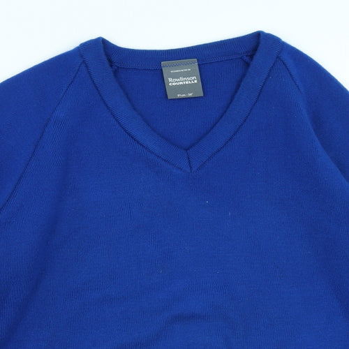Rowlinson Mens Blue   Pullover Jumper Size S
