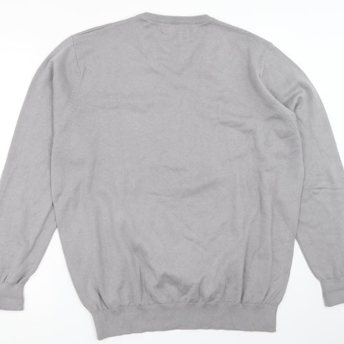 Mirabbo Mens Grey   Pullover Jumper Size XL