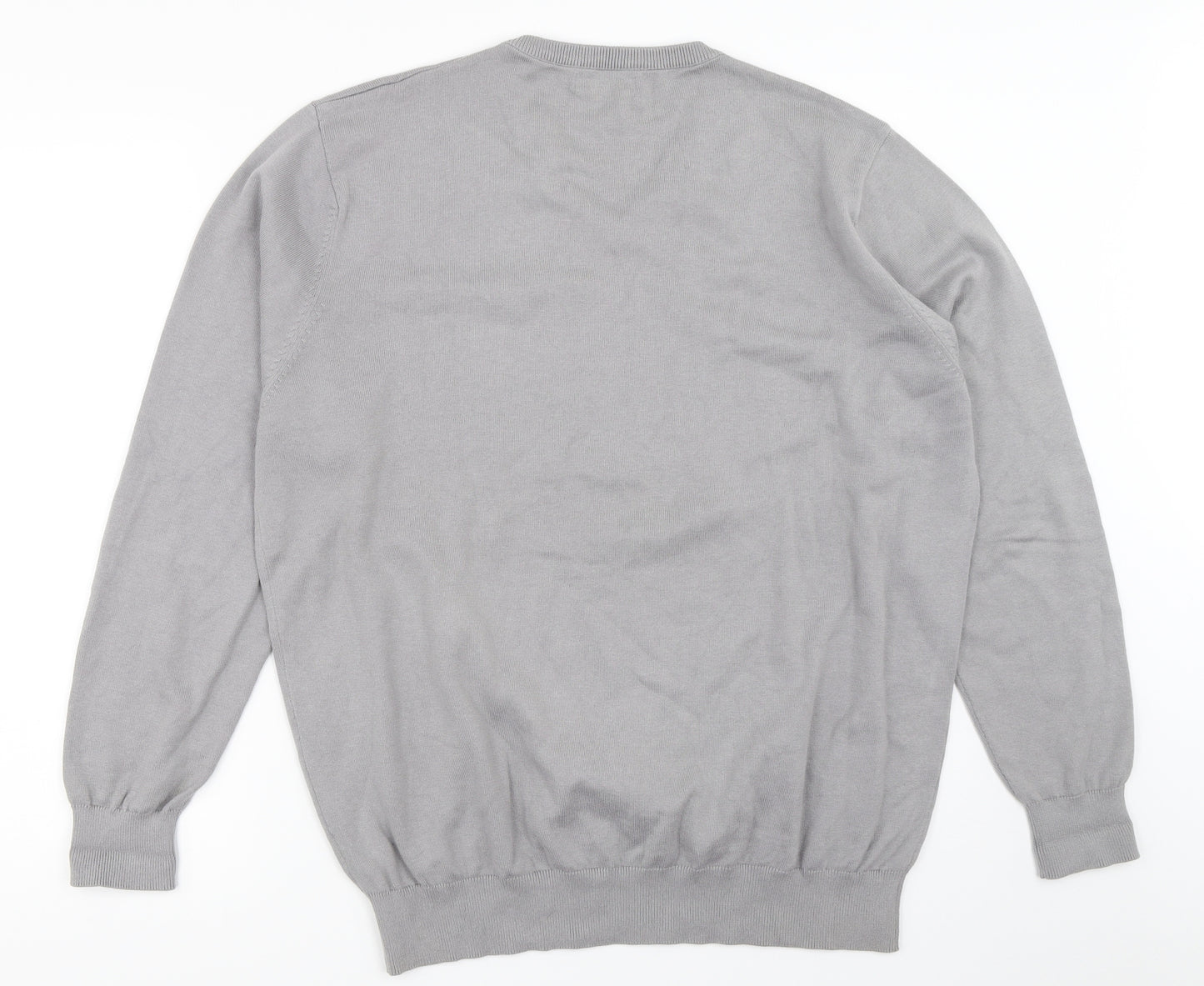 Mirabbo Mens Grey   Pullover Jumper Size XL