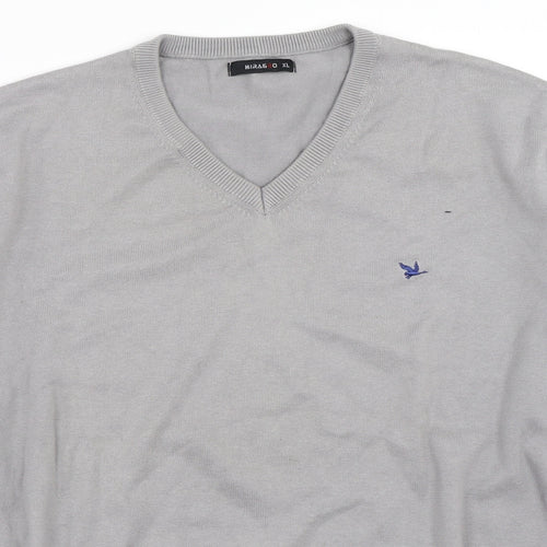Mirabbo Mens Grey   Pullover Jumper Size XL