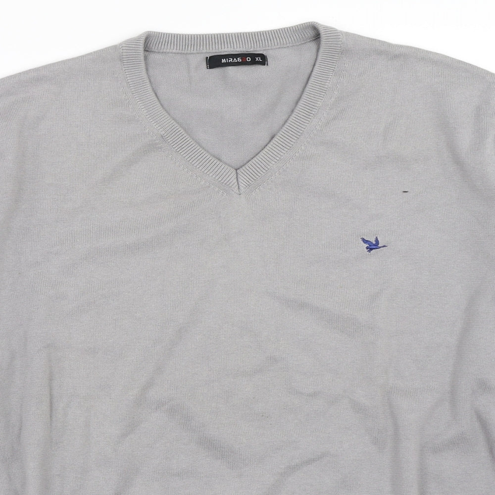 Mirabbo Mens Grey   Pullover Jumper Size XL