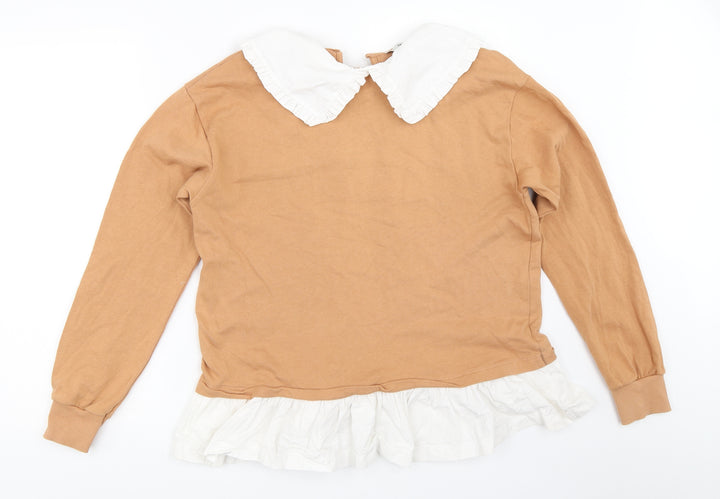George Womens Beige Pullover Sweatshirt Size M