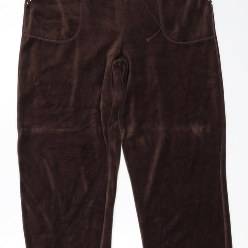 BM Womens Brown   Sweatpants Trousers Size M L27.5 in
