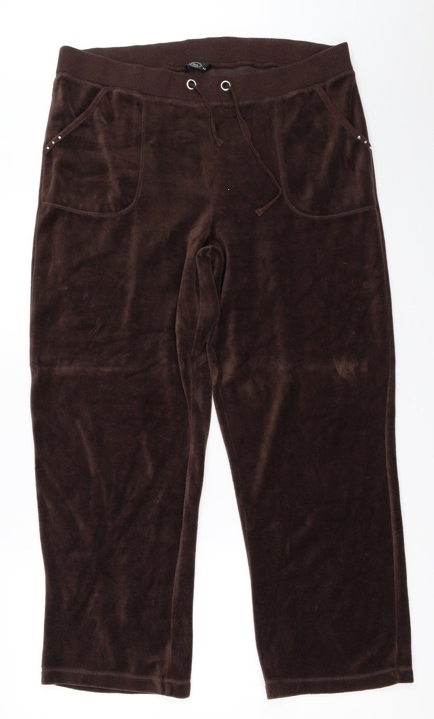 BM Womens Brown   Sweatpants Trousers Size M L27.5 in
