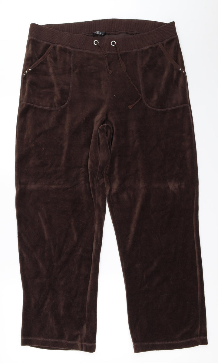 BM Womens Brown   Sweatpants Trousers Size M L27.5 in
