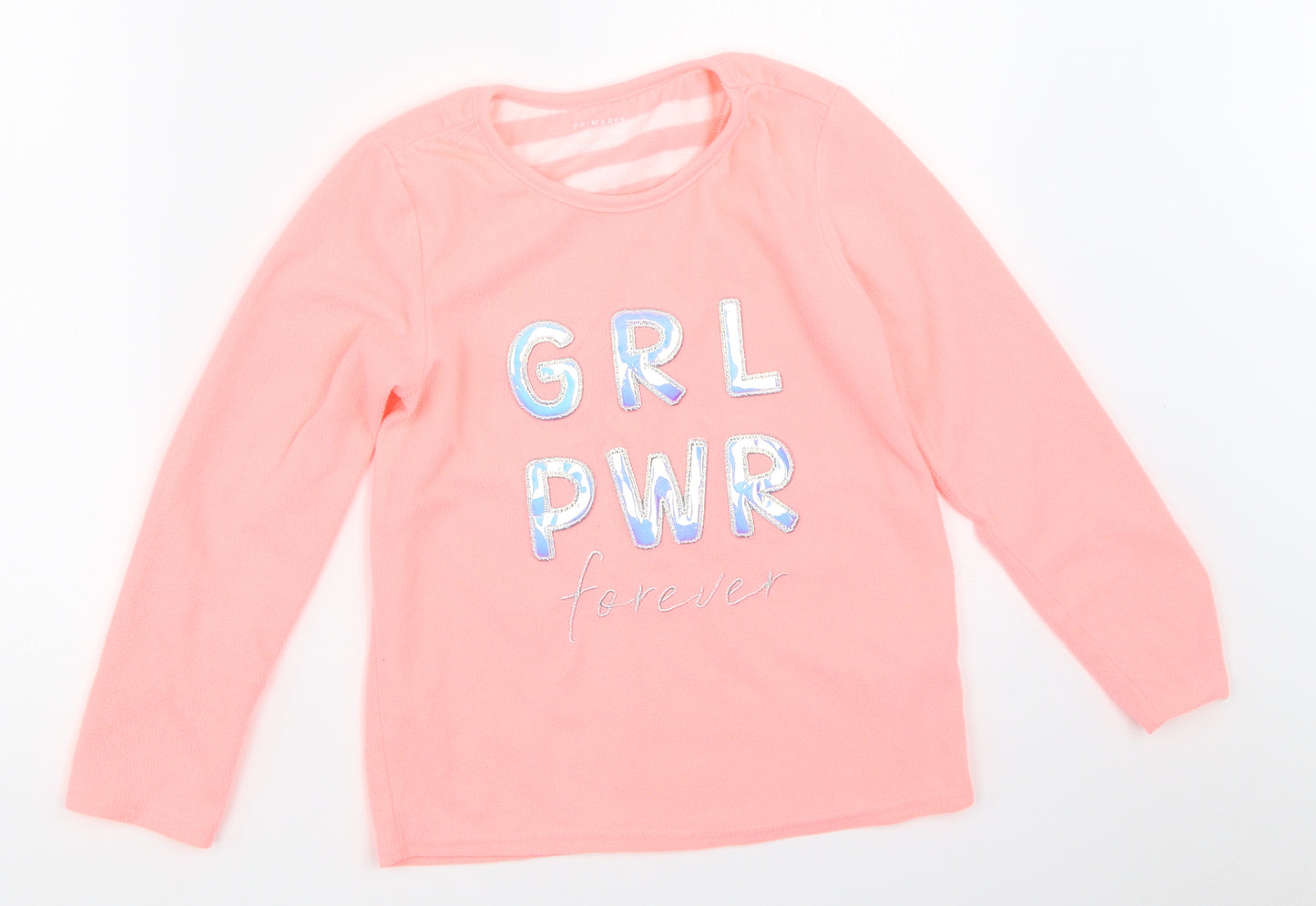 Primark Girls Pink Solid  Top Pyjama Top Size 8-9 Years
