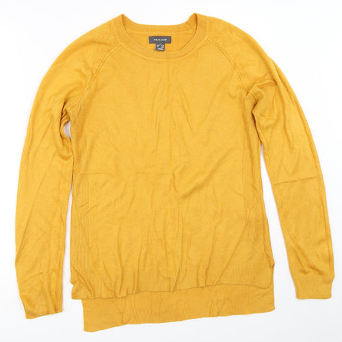 Primark Womens Yellow   Pullover Jumper Size S
