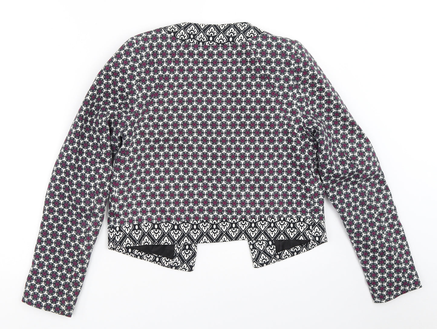 Atmosphere Womens Black Geometric  Jacket  Size 8