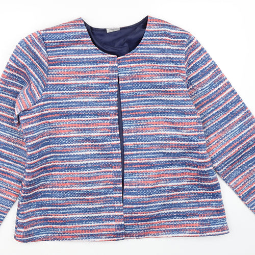 Anne De Lancay Womens Blue   Jacket  Size L