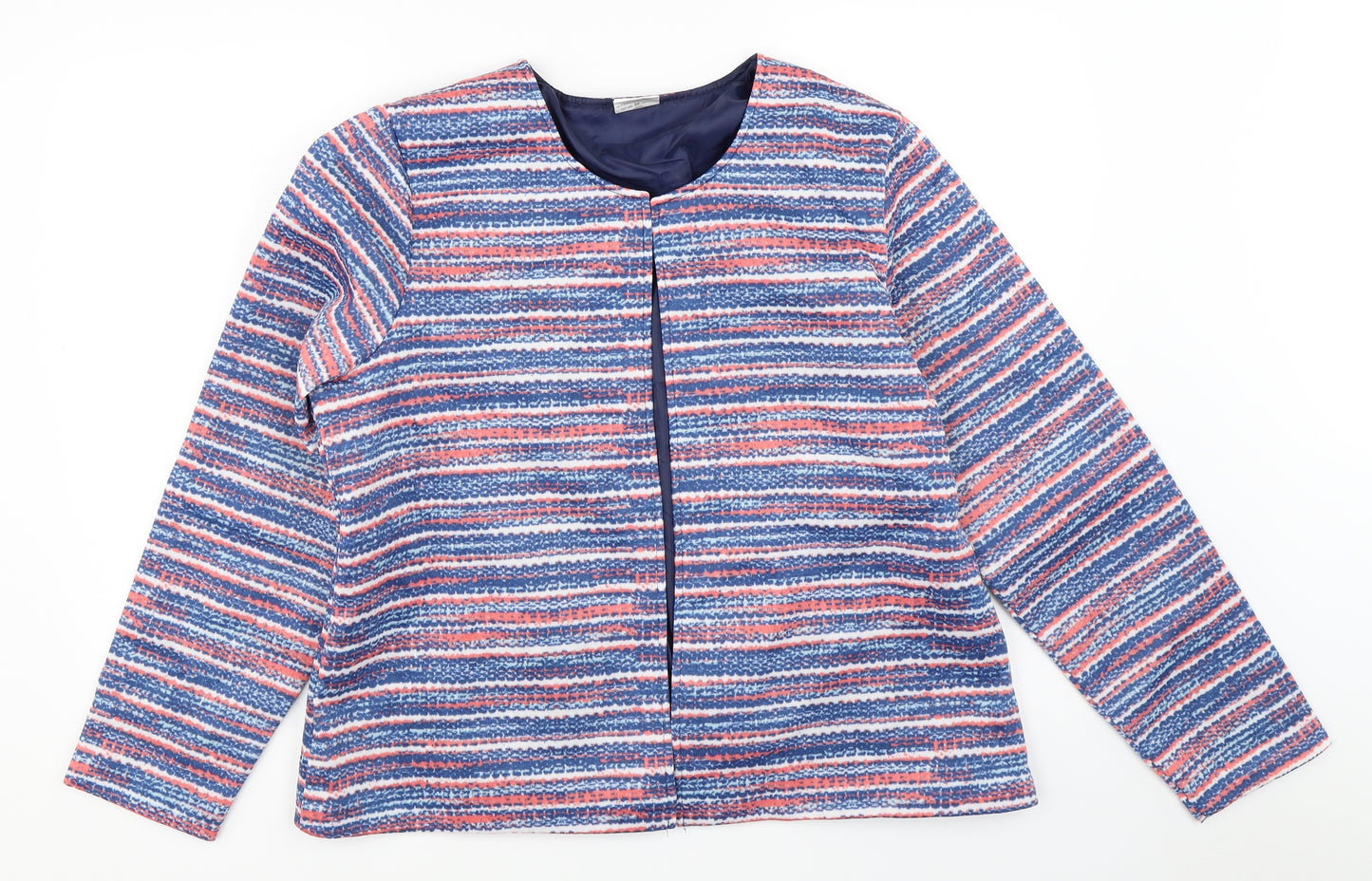 Anne De Lancay Womens Blue   Jacket  Size L