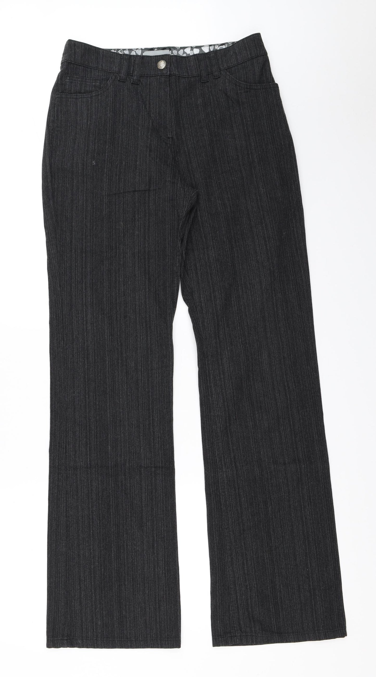 Per Una Womens Black   Straight Jeans Size 10 L33 in