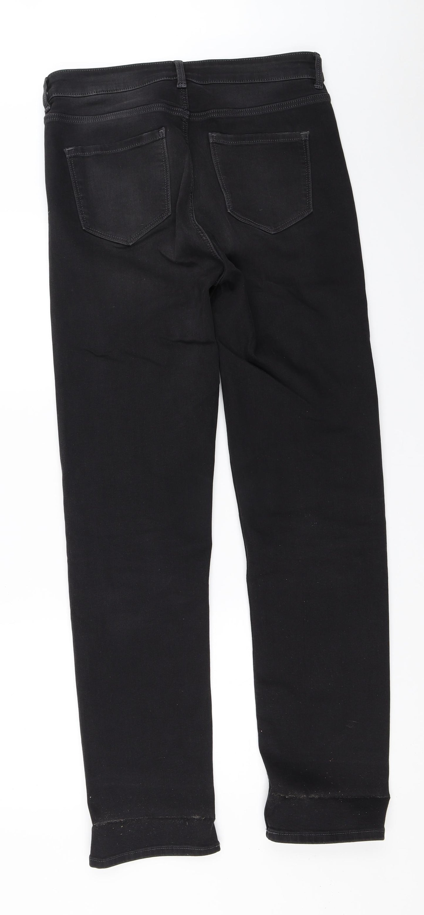 Marks and Spencer Womens Black   Straight Jeans Size 12 L31 in