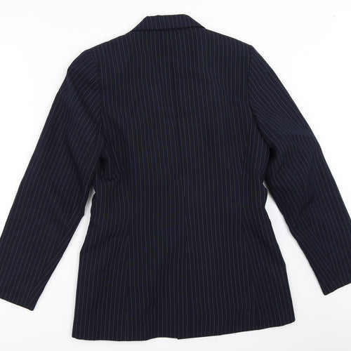 Atmosphere Womens Blue Striped  Jacket Blazer Size 10