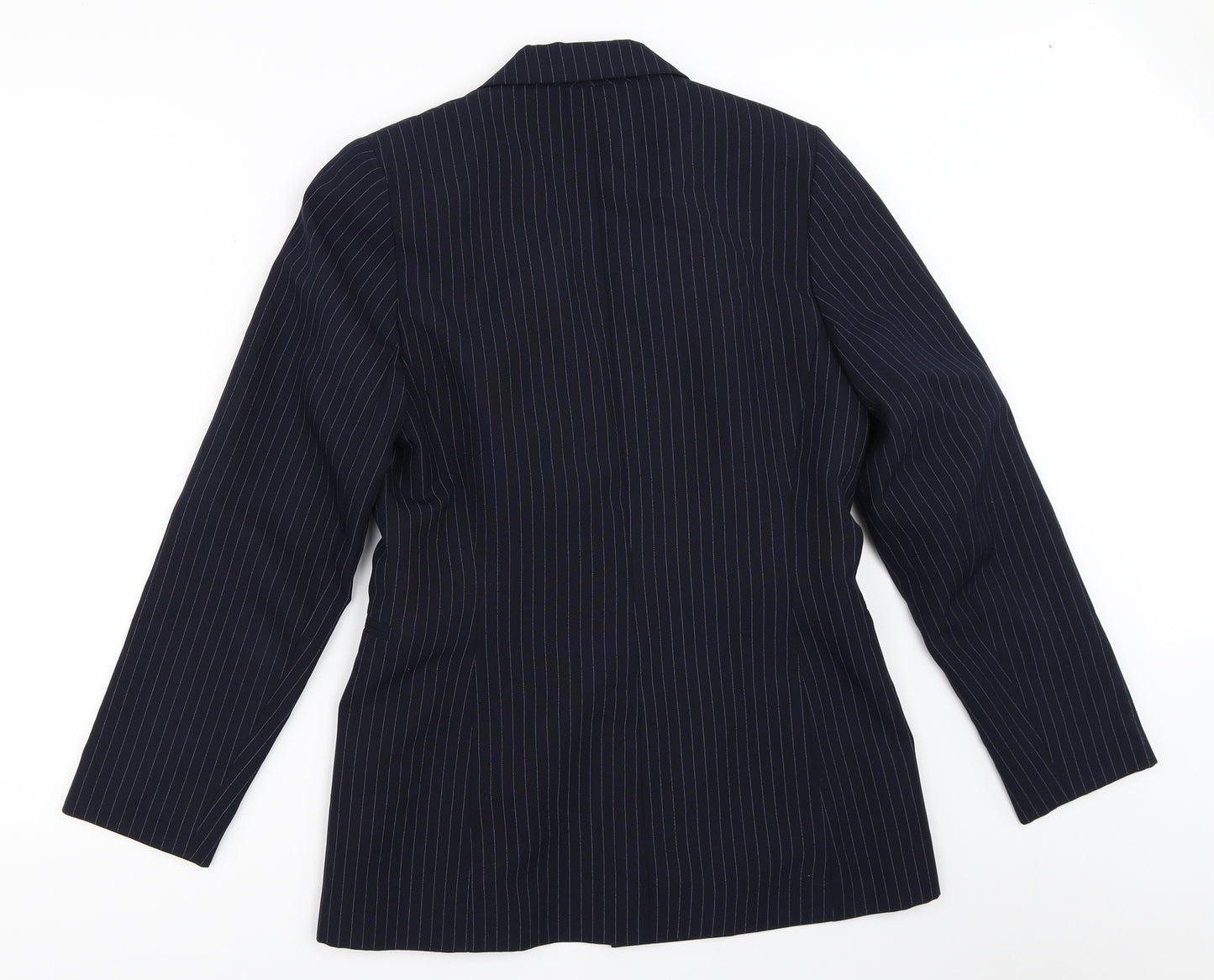 Atmosphere Womens Blue Striped  Jacket Blazer Size 10