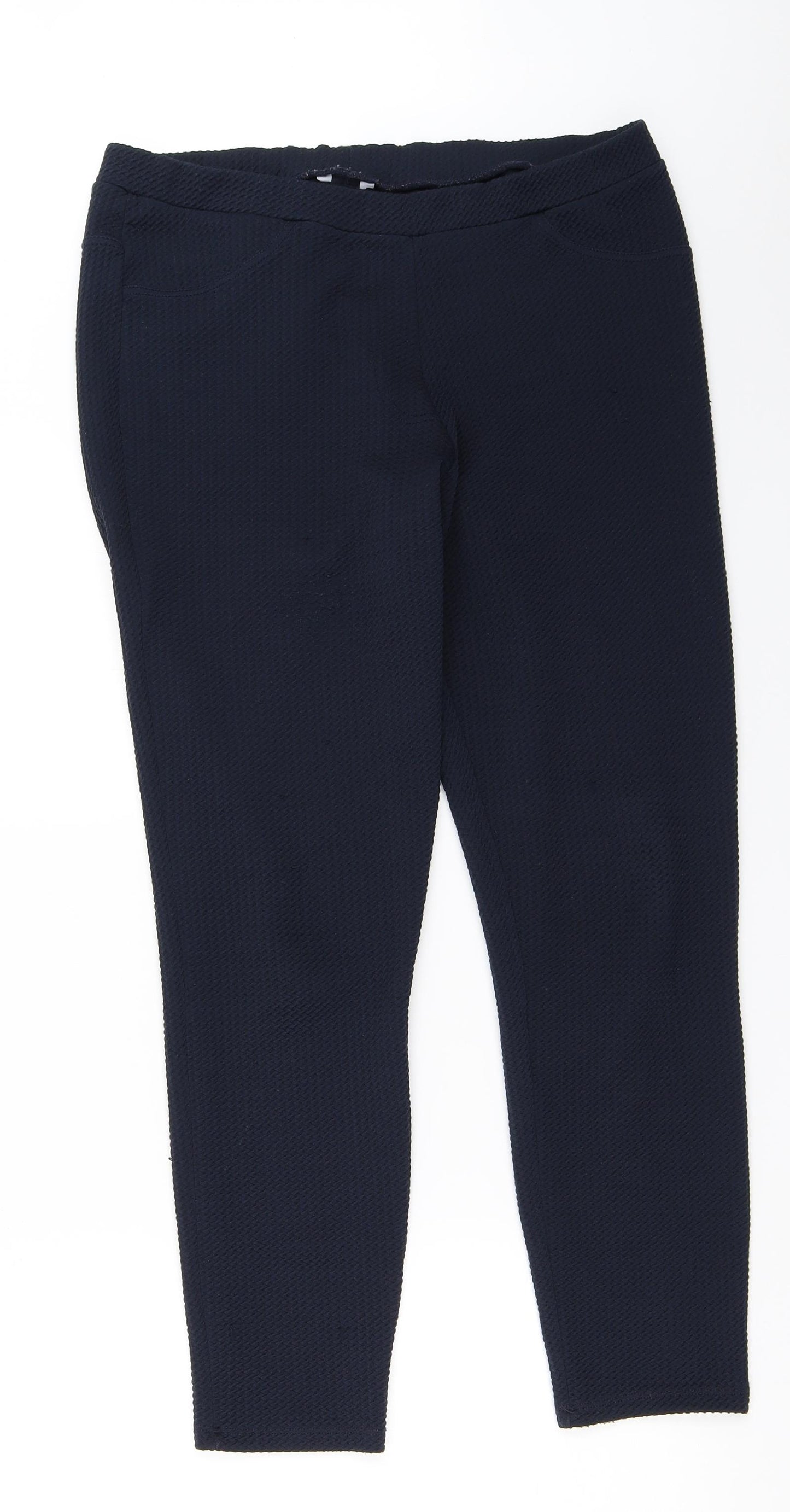 M&Co Womens Blue   Trousers  Size 12 L26 in