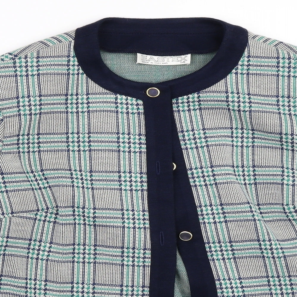 Eastex Womens Green Check  Jacket  Size 14