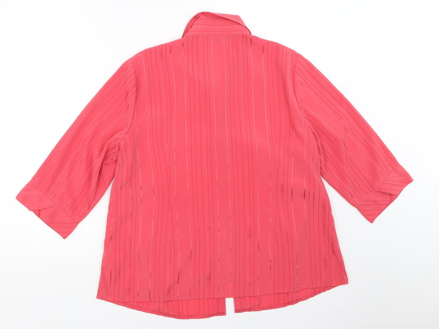 BM Womens Pink   Basic Button-Up Size 16