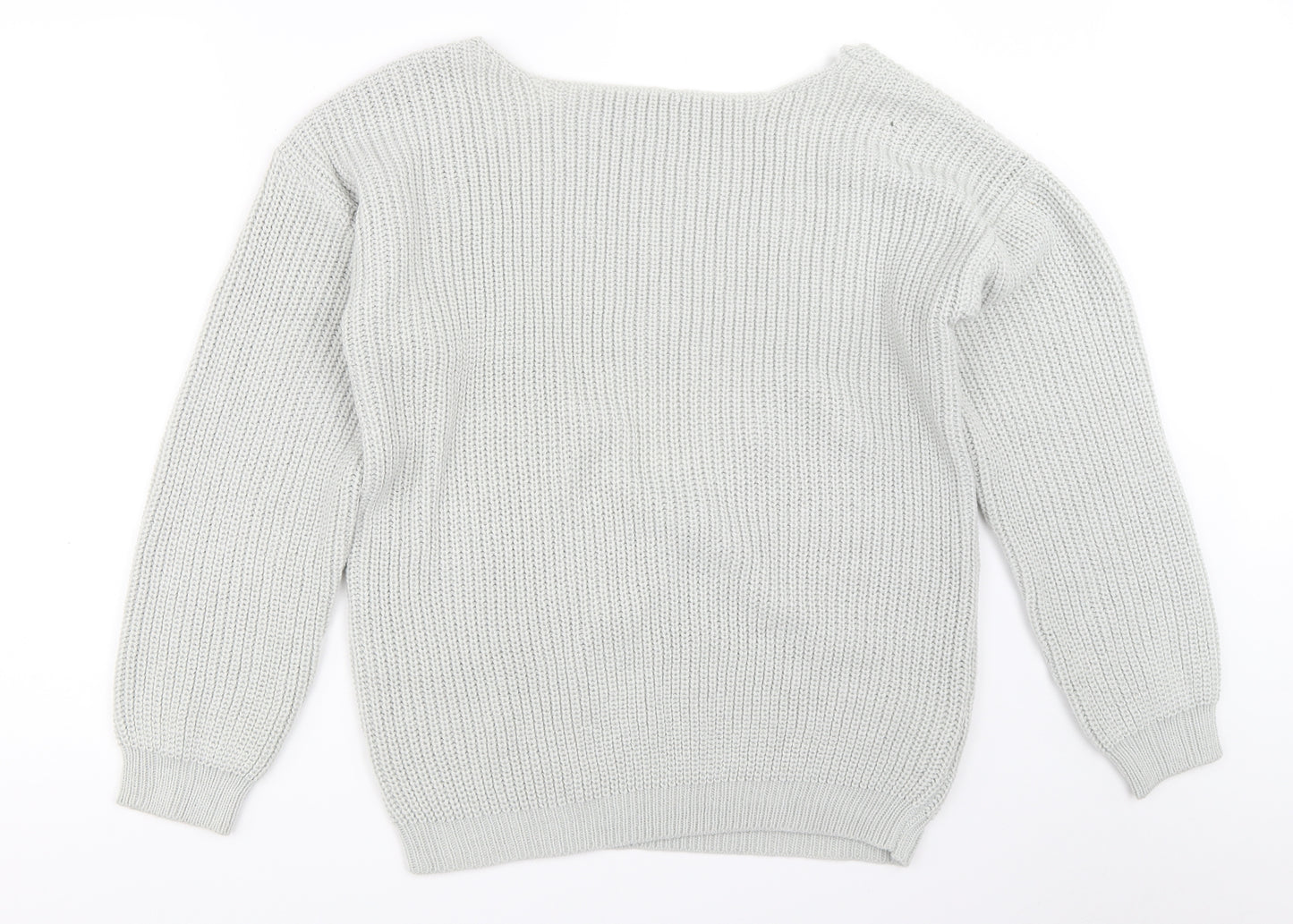 Boohoo Womens Grey   Pullover Jumper Size M