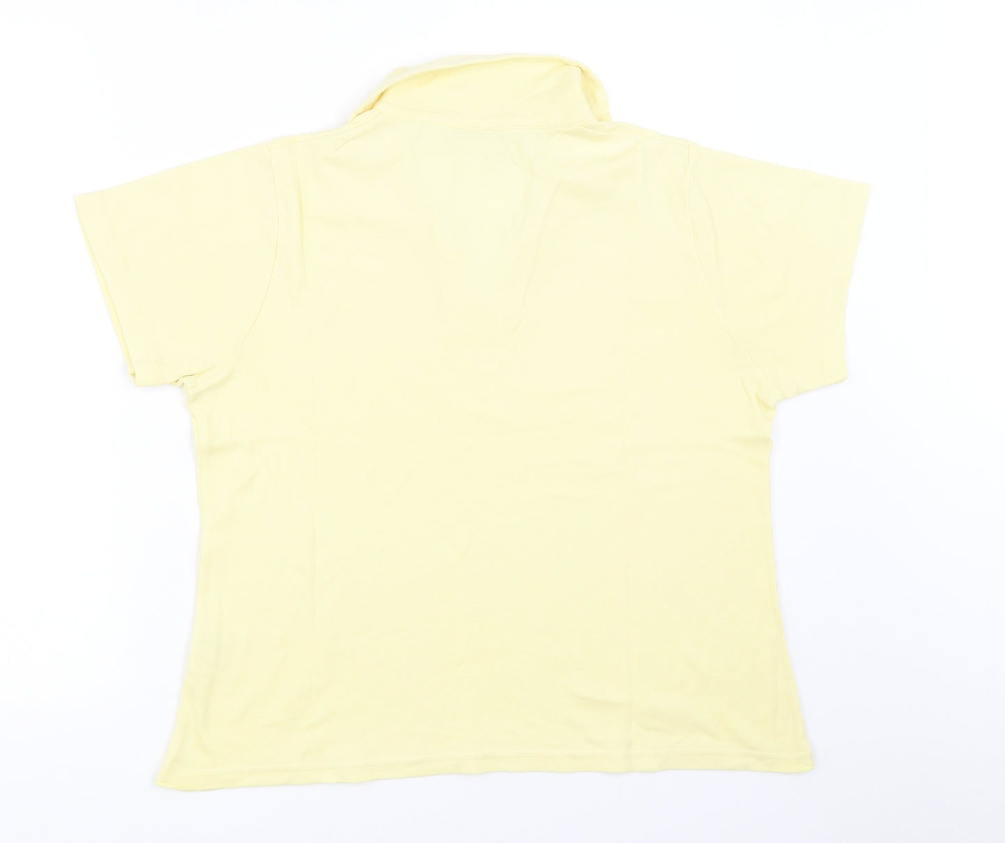 EWM Womens Yellow   Basic T-Shirt Size 14