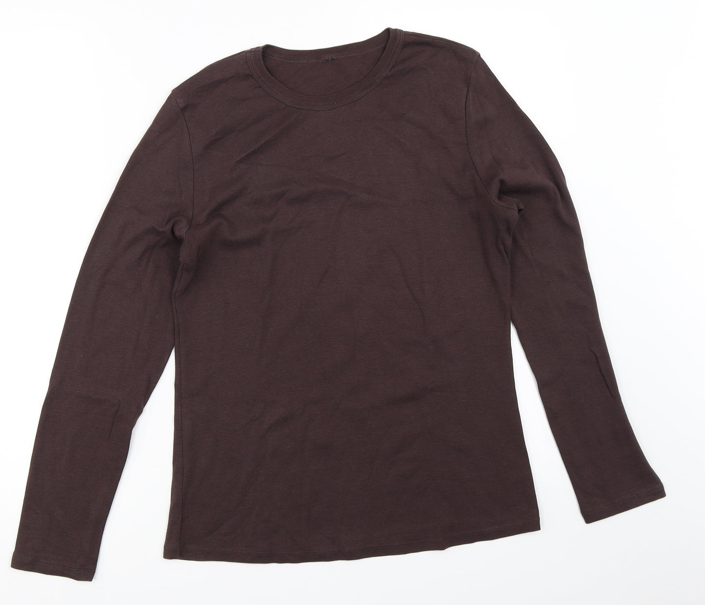 Marks and Spencer Womens Brown   Basic T-Shirt Size 16