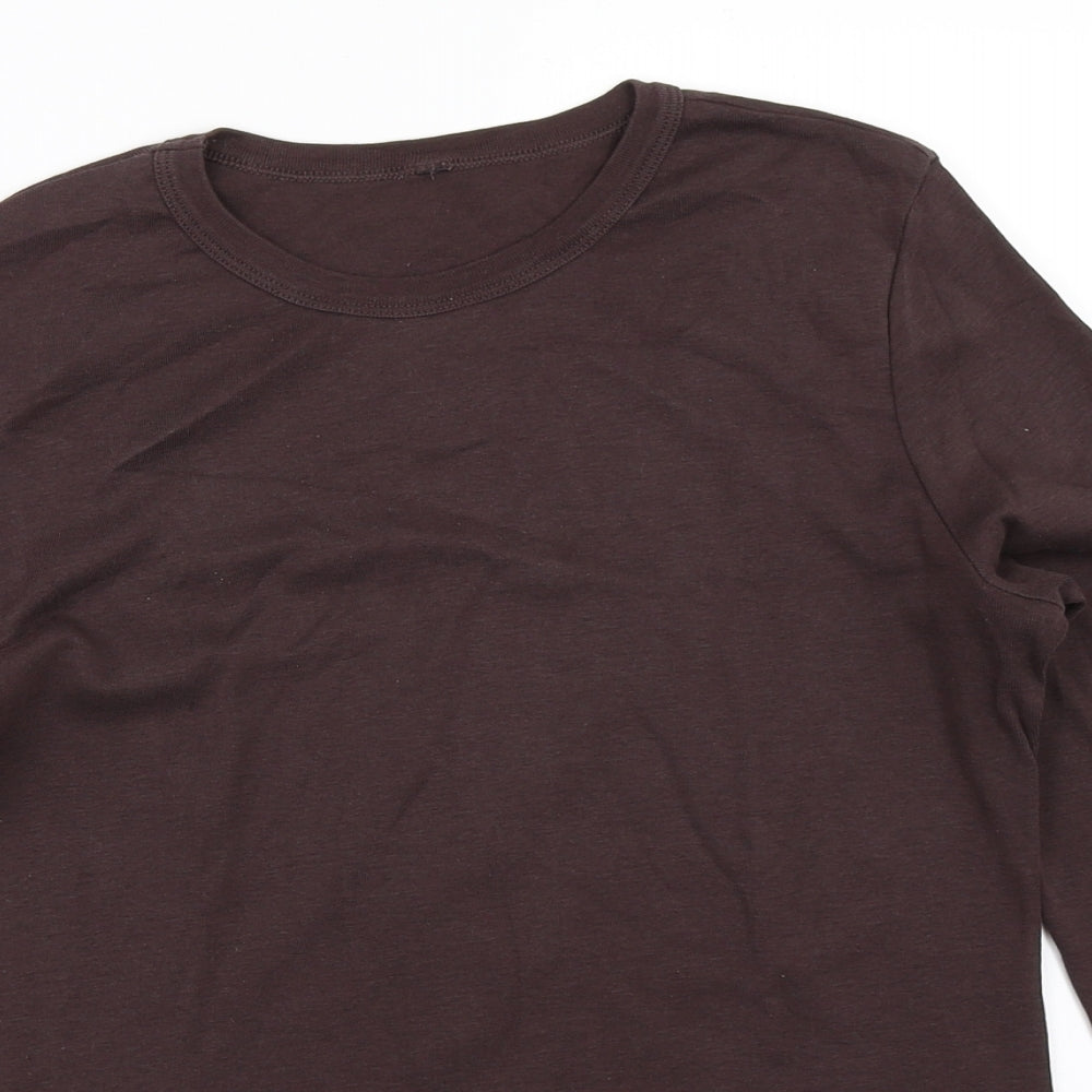 Marks and Spencer Womens Brown   Basic T-Shirt Size 16
