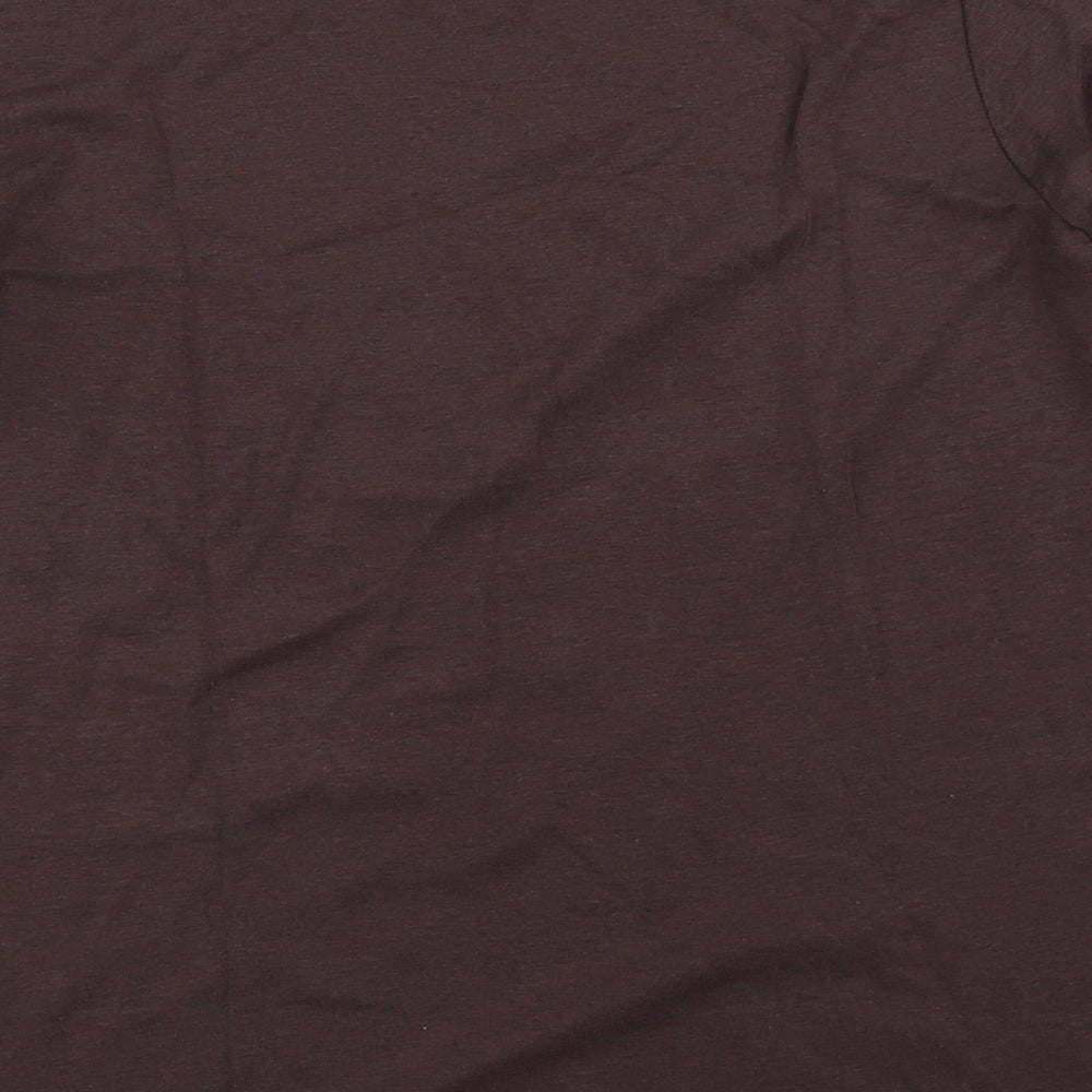 Marks and Spencer Womens Brown   Basic T-Shirt Size 16
