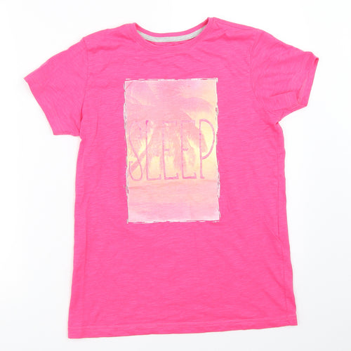 F&F Girls Pink   Basic T-Shirt Size 12-13 Years