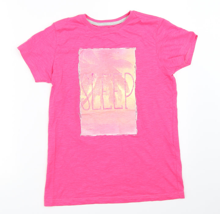 F&F Girls Pink   Basic T-Shirt Size 12-13 Years
