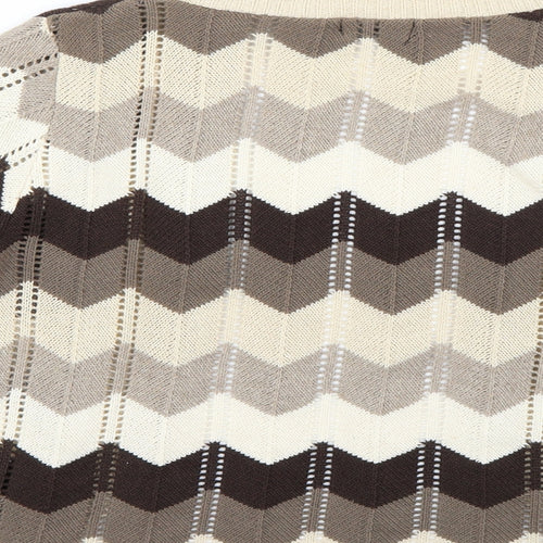 glimpse design Womens Multicoloured Argyle/Diamond  Cardigan Jumper Size XL