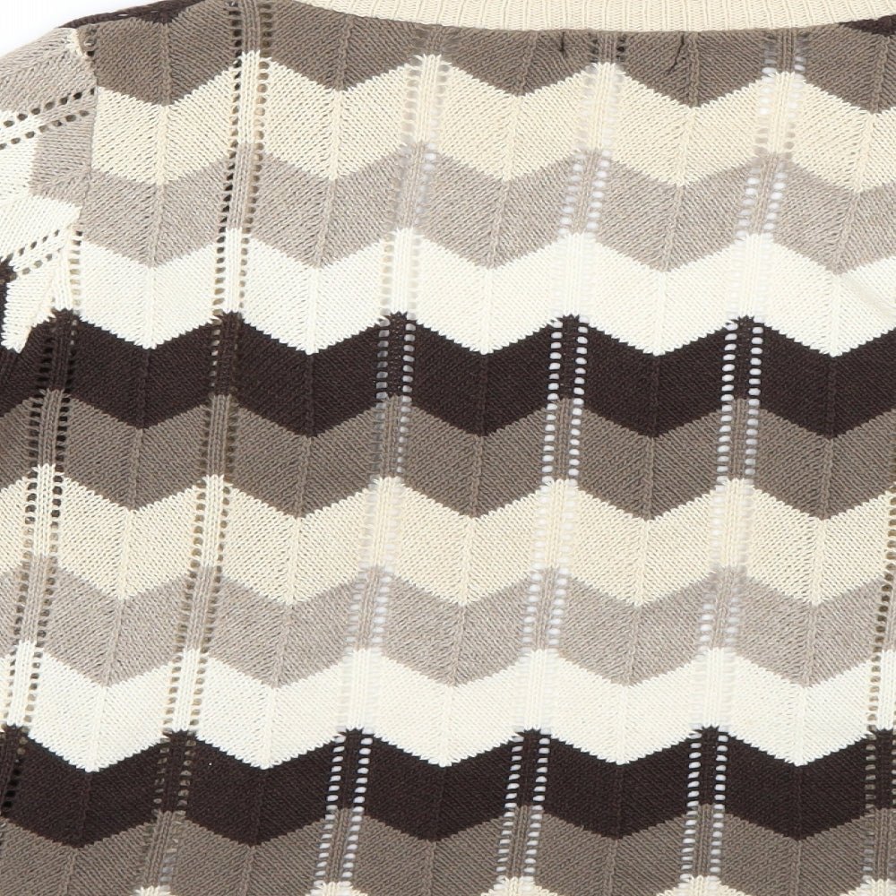 glimpse design Womens Multicoloured Argyle/Diamond  Cardigan Jumper Size XL