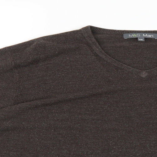 Marks and Spencer Mens Brown   Pullover Jumper Size 2XL
