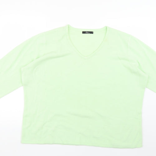 BM Womens Green   Pullover Jumper Size XL