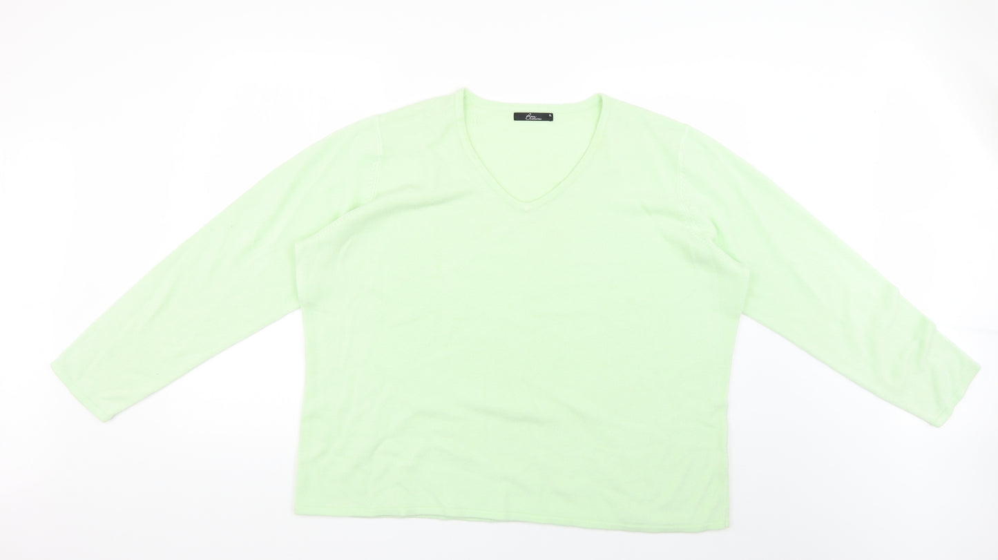 BM Womens Green   Pullover Jumper Size XL