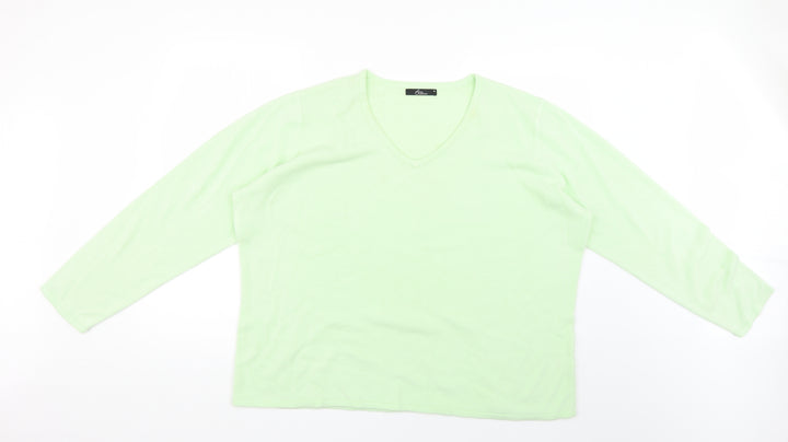 BM Womens Green   Pullover Jumper Size XL