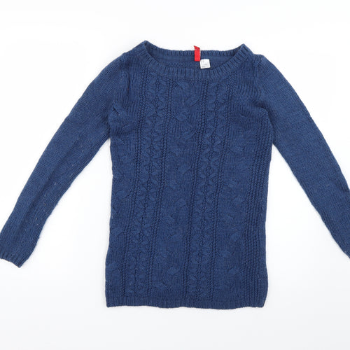 H&M Womens Blue   Pullover Jumper Size 4