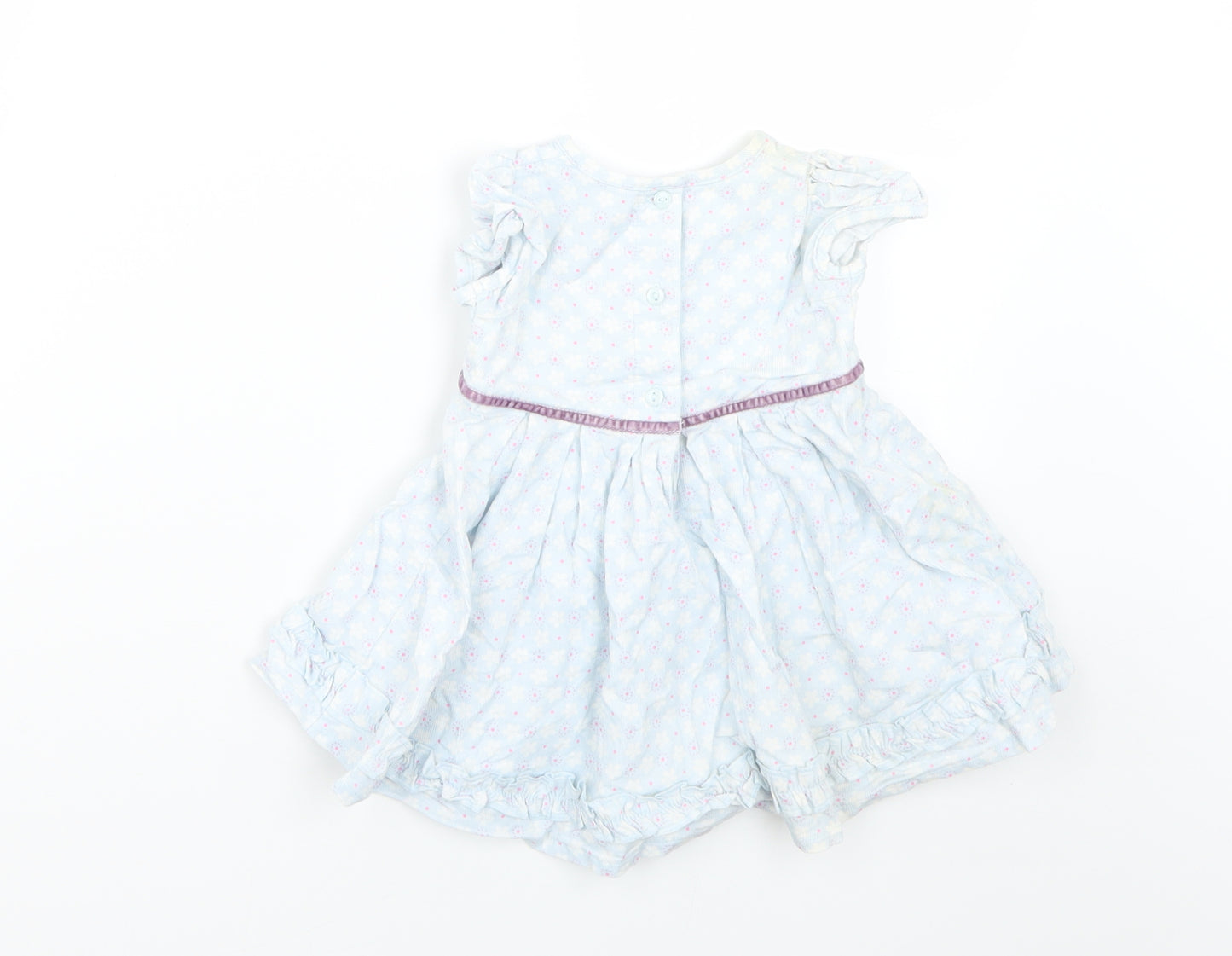 Marks and Spencer Baby Blue Geometric  Fit & Flare  Size 3-6 Months