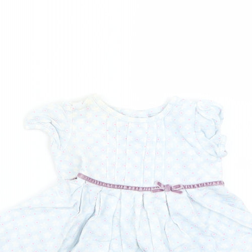 Marks and Spencer Baby Blue Geometric  Fit & Flare  Size 3-6 Months