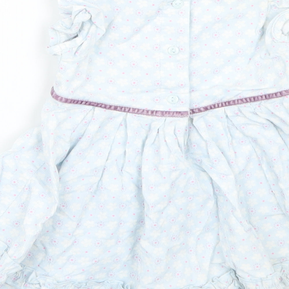 Marks and Spencer Baby Blue Geometric  Fit & Flare  Size 3-6 Months