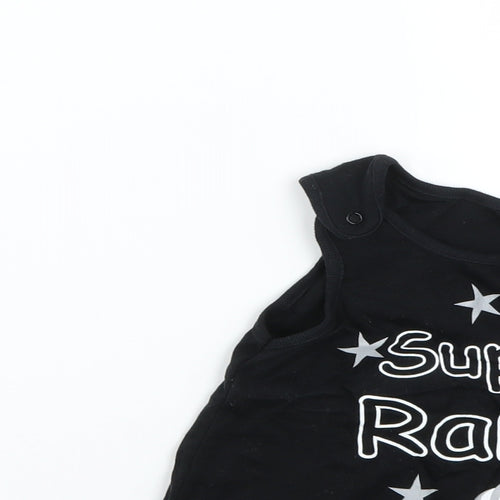 derry county Baby Black   Dungaree One-Piece Size 3-6 Months
