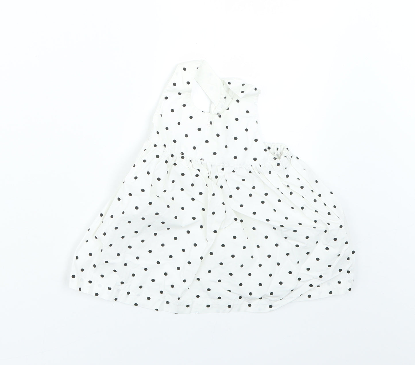 H&M Baby White Polka Dot  Fit & Flare  Size 3-6 Months