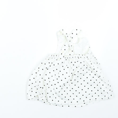 H&M Baby White Polka Dot  Fit & Flare  Size 3-6 Months
