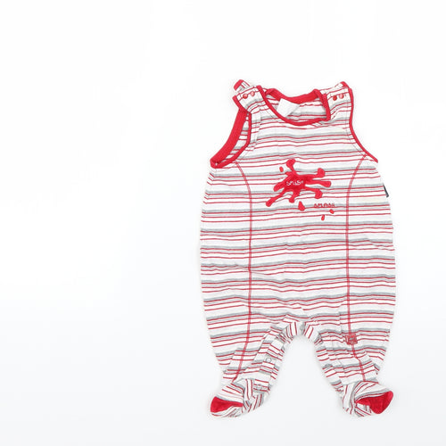 Kanz Baby Multicoloured Striped  Babygrow One-Piece Size 6-9 Months