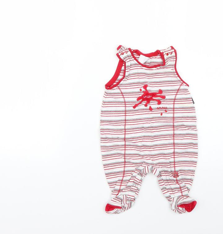 Kanz Baby Multicoloured Striped Babygrow One-Piece Size 6-9 Months