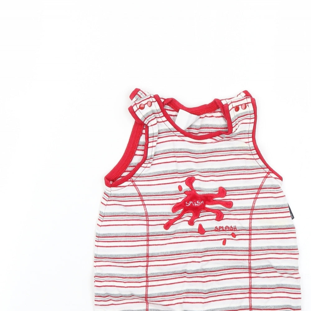Kanz Baby Multicoloured Striped  Babygrow One-Piece Size 6-9 Months
