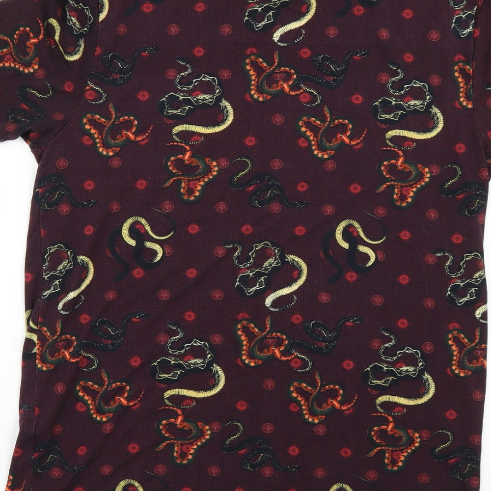River Island Mens Multicoloured Geometric   T-Shirt Size M