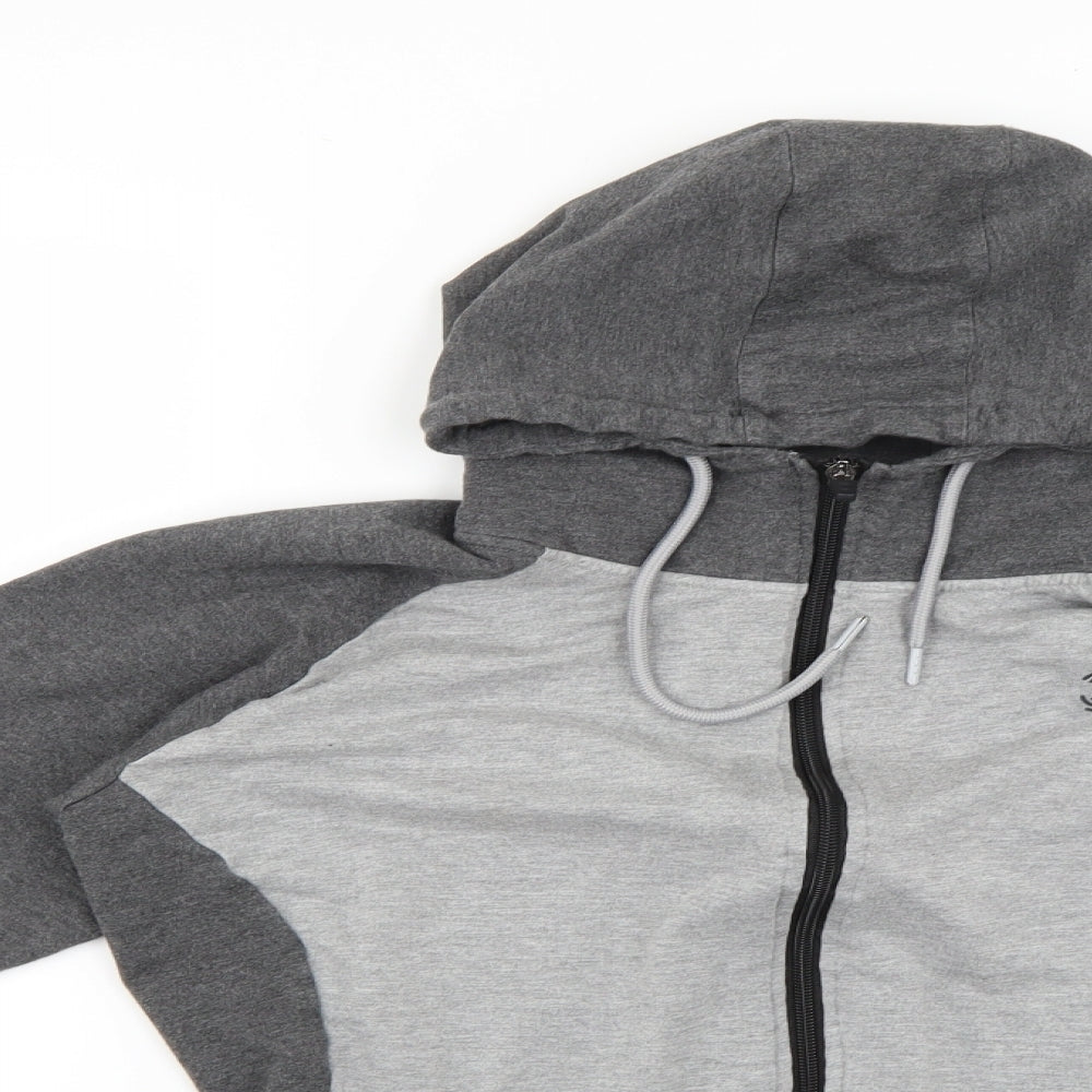 bulkwear Mens Grey   Full Zip Hoodie Size XL